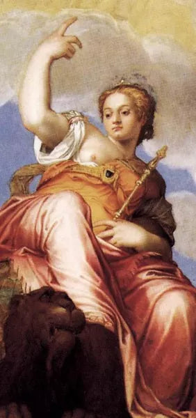 Venice Seated Upon the Globe and Upon a Lion