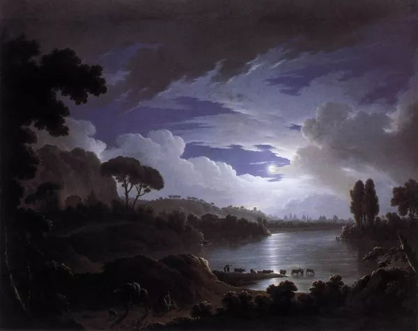 Moonlit Scene on the Tiber near Rome