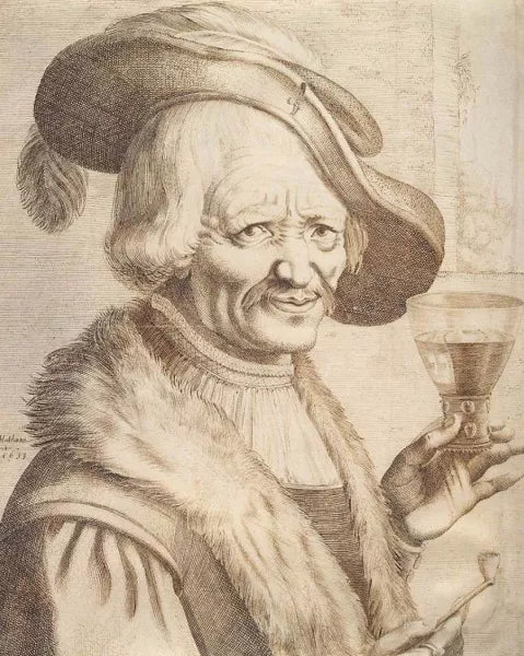 Man with Roemer and Pipe