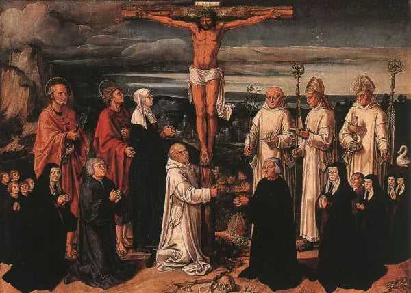 Christ on the Cross with Carthusian Saints