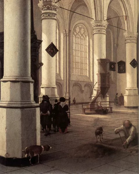 Interior of the Nieuwe Kerk at Delft