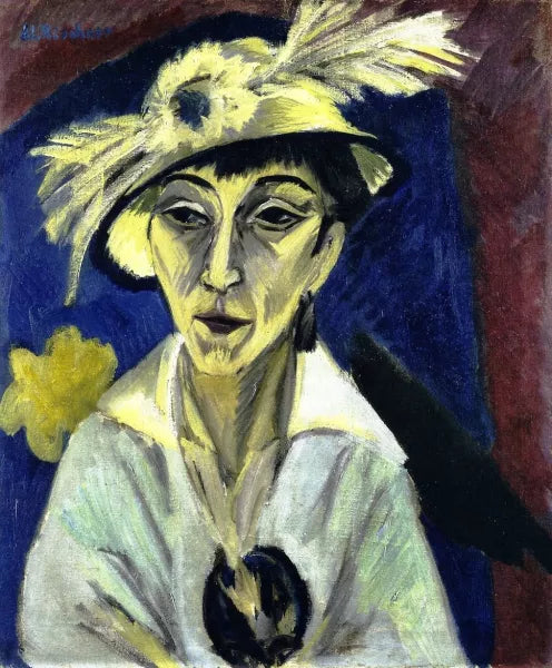 Sick Woman  also known as Woman with Hat or Portrait of Erna Schilling