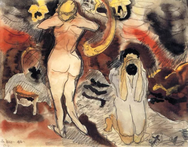 Te Nana Nana before the Mirror