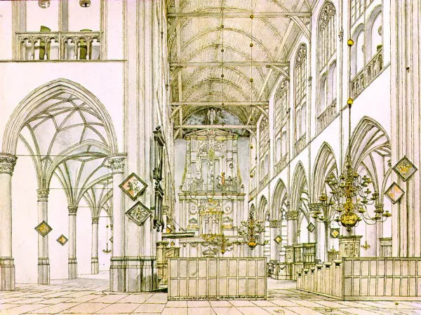 Interior of the Church in Alkmaar
