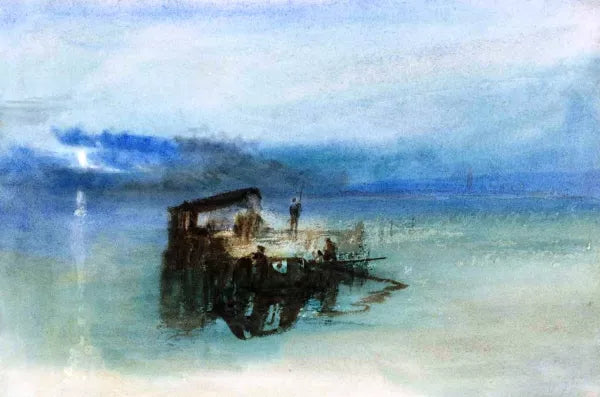 Fishermen on the Lagoon, Moonlight