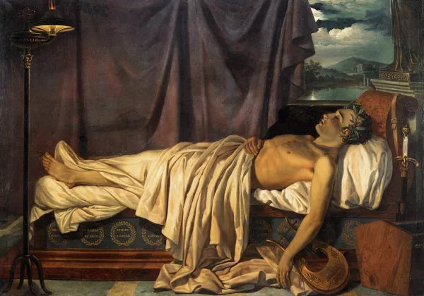 Lord Byron on His Death-bed