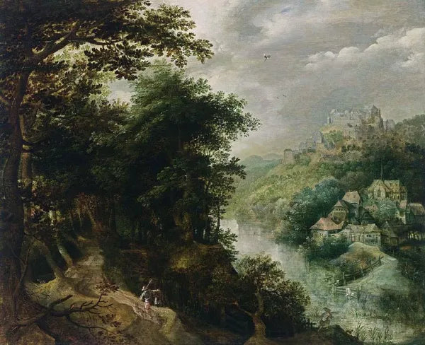 Wooded River Landscape