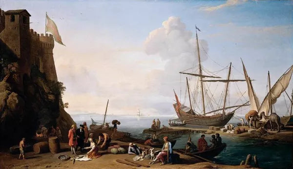 Mediterranean Harbour Scene