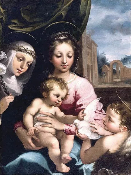 Madonna and Child with the Infant St John the Baptist and St Catherine of Siena