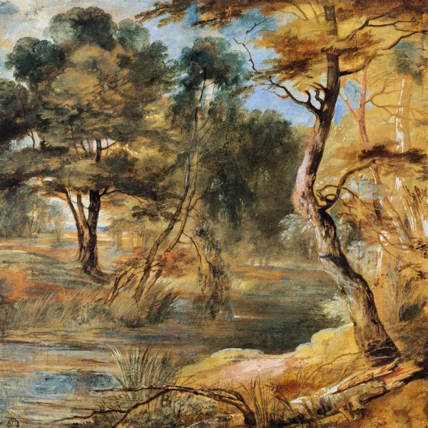 Wooded Landscape with a Stream