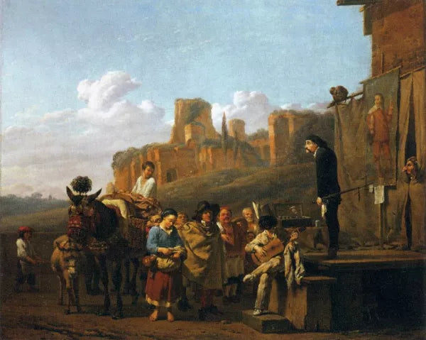 A Party of Charlatans in an Italian Landscape
