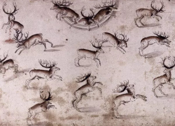 Study for a Wall Decoration with Stags