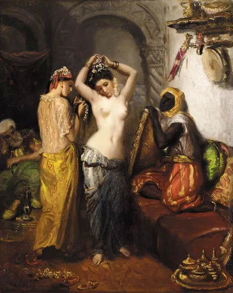 Orientalist Interior: Nude in a Harem