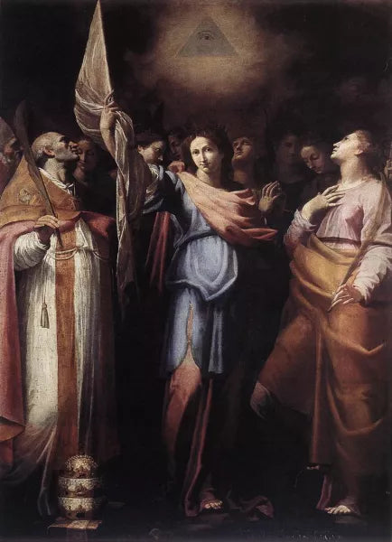 St Ursula and Her Companions with Pope Ciriacus and St Catherine of Alexandria