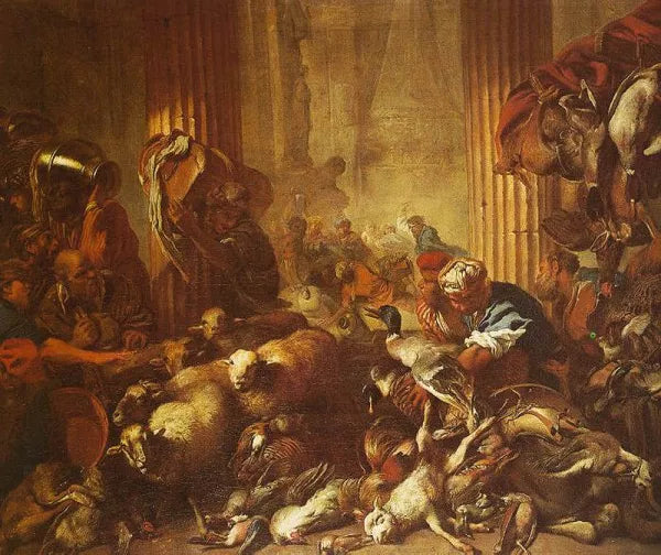 Christ Chasing the Moneylenders from the Temple