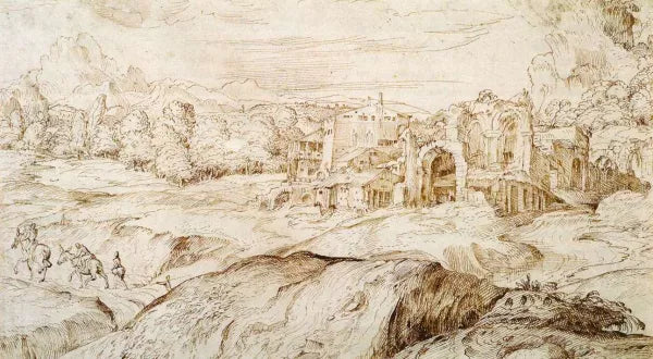 Mountainous Landscape with Antique Ruins