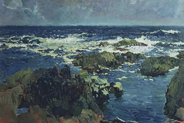 Sea and rocks in San Esteban, Asturias