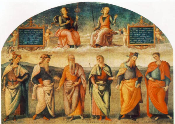 Prudence and Justice with Six Antique Wisemen