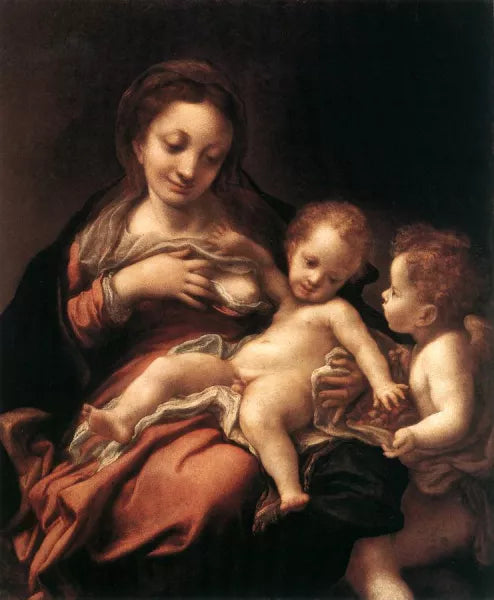 Virgin and Child with an Angel also known as Madonna del Latte