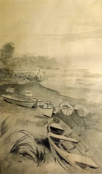 Rowboats Along the Shore