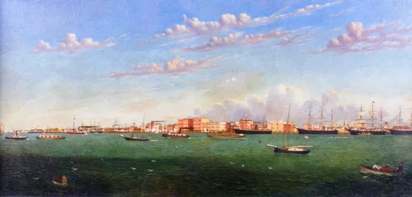 View of Galveston Harbor