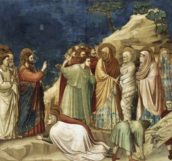 Scenes from the Life of Christ: 9. Raising of Lazarus Cappella Scrovegni Arena Chapel; Padua