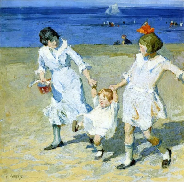 Two Females Swinging a Child