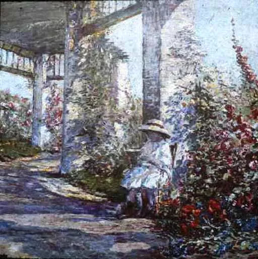 Little Girl in the Garden