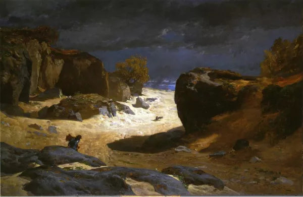 The Chemin des Sables at Fountainebleau, Storm Effect