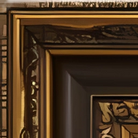 Black Gold Carved Pine (8045)