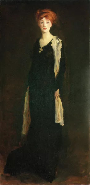 O in Black with Scarf also known as Marjorie Organ Henri