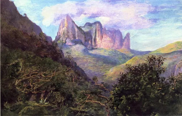 Diadem Mountain at Sunset, Tahiti