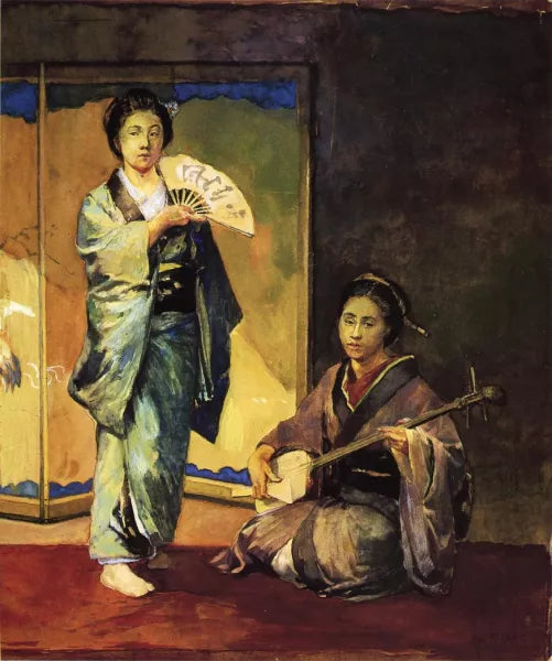 Dancer and Musician also known as Musicians in Ceremonial Costume