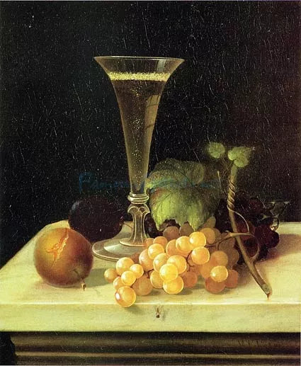Still Life Wine Glass and Fruit