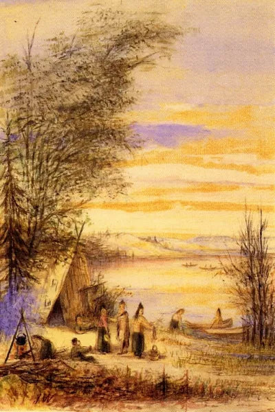 Indian Encampment by the Lake