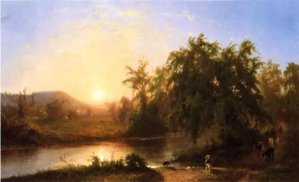 Late Afternoon, Driving the Cattle Home