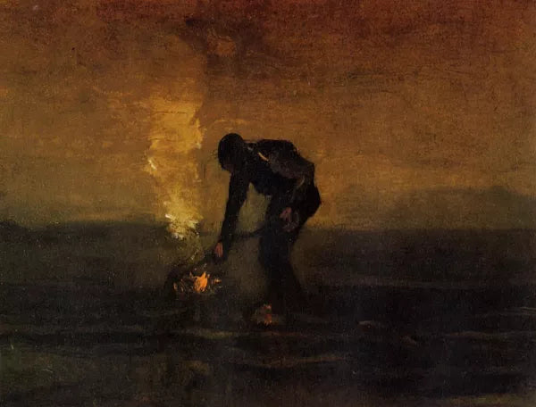 Peasant Burning Weeds