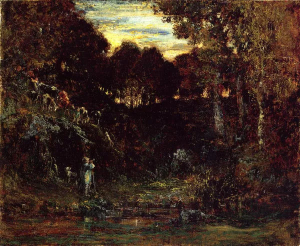 Cows Returning from the Mountainside