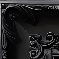 Black Carved Pine (4328)
