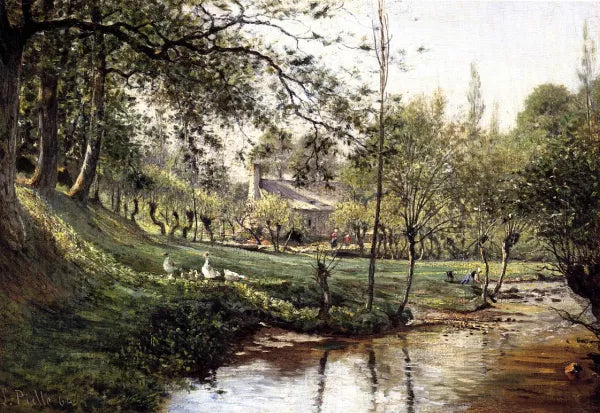 Landscape with Laundress
