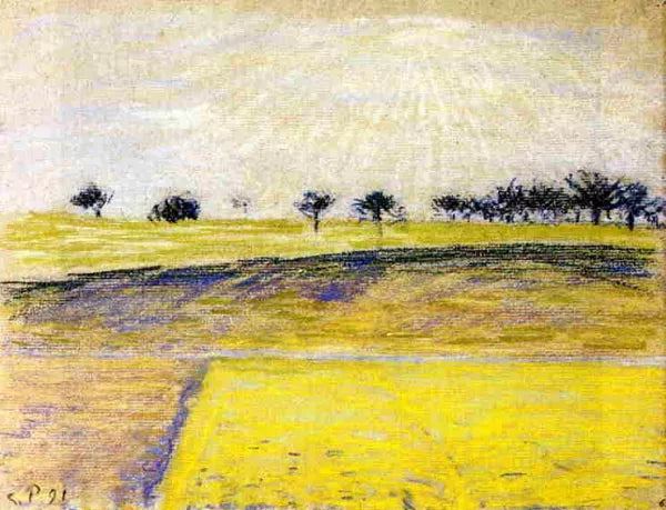 Sunrise Over the Fields, Eragny