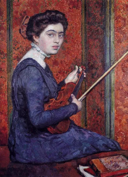 Woman with Violin also known as Portrait of Rene Druet