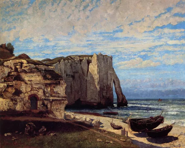 The Cliff at Etretat after the Storm