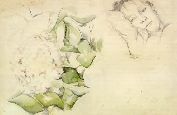 Madame Cezanne Hortense Fiquet with Hortensias