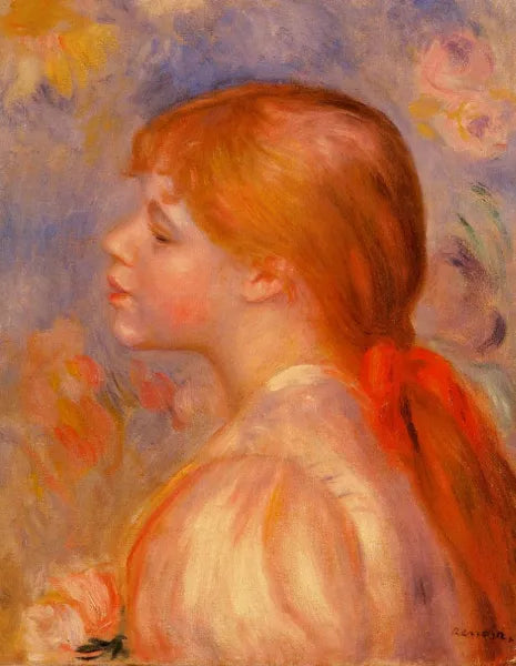 Girl with a Red Hair Ribbon