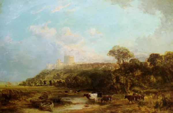 Cattle Watering Windsor Castle Beyond