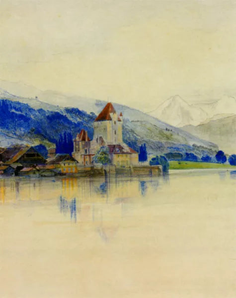Lake Thun with the Schloss Oberhofen