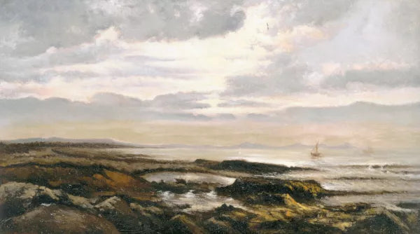 Seascape with a Boat on the Horizon