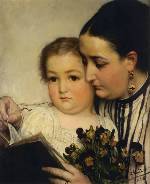Portrait of Mme Bonnefoy and M. Puttemans