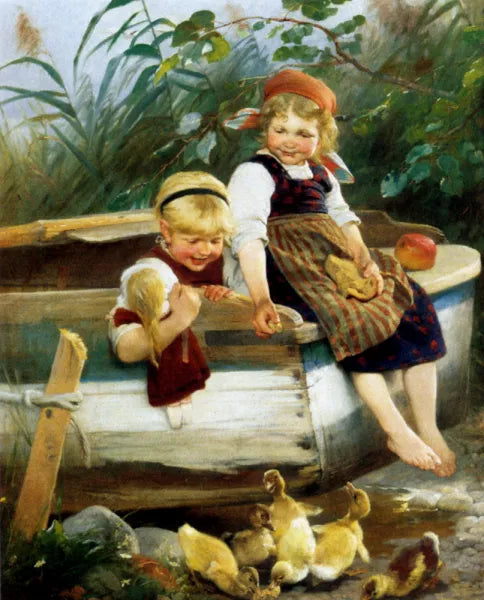 Feeding The Ducklings